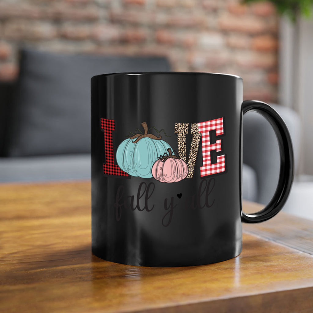 Love Fall Yall 409#- fall-Mug / Coffee Cup