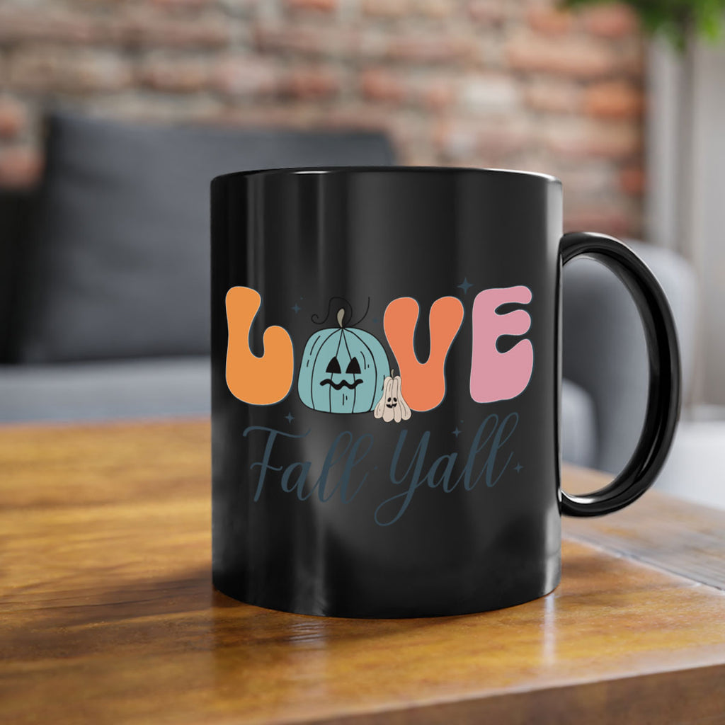 Love Fall Yall 413#- fall-Mug / Coffee Cup