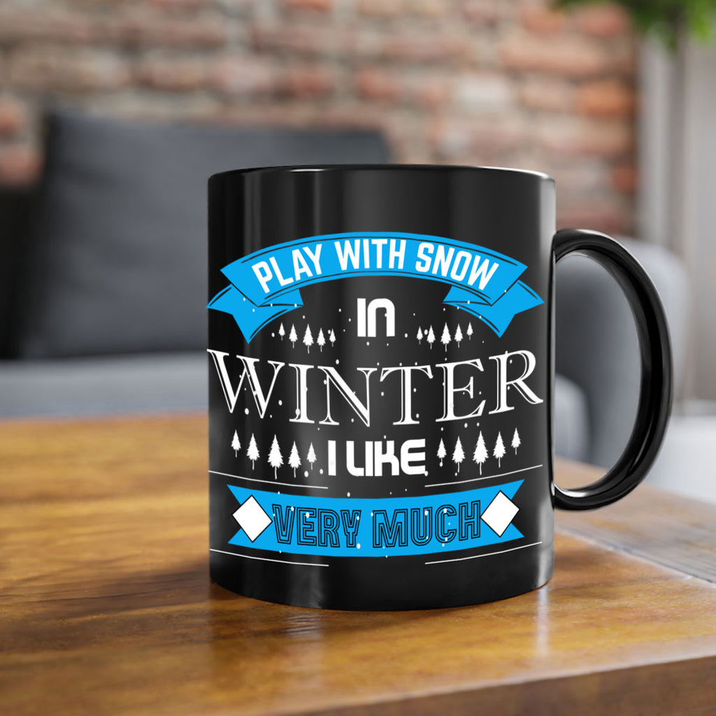 Play with Snow Winter 338#- winter-Mug / Coffee Cup