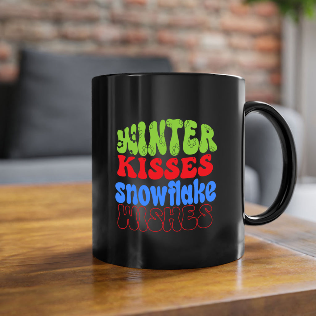 Winter kisses snowflake wishes 520#- winter-Mug / Coffee Cup