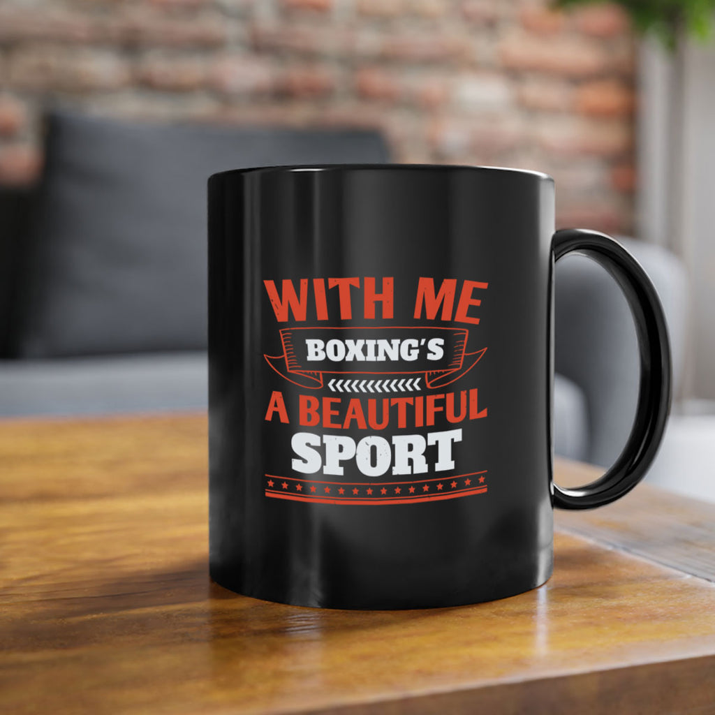 With me boxings a beautiful sport 1736#- boxing-Mug / Coffee Cup