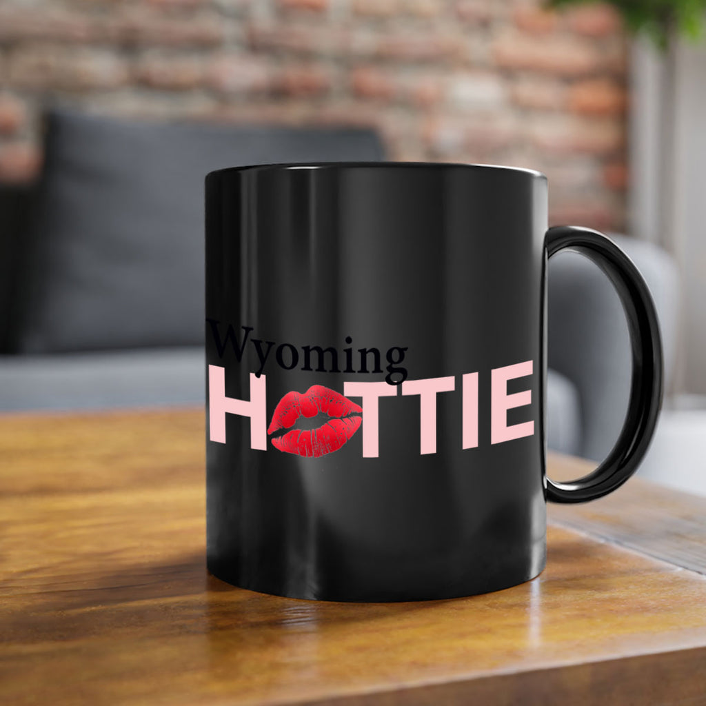 Wyoming Hottie With Red Lips 50#- Hottie Collection-Mug / Coffee Cup