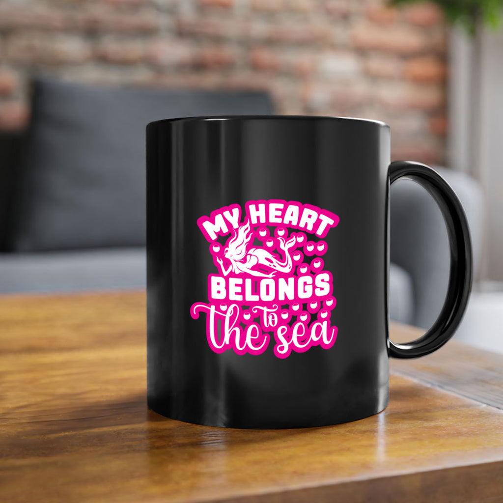 my heart belongs to the sea 515#- mermaid-Mug / Coffee Cup
