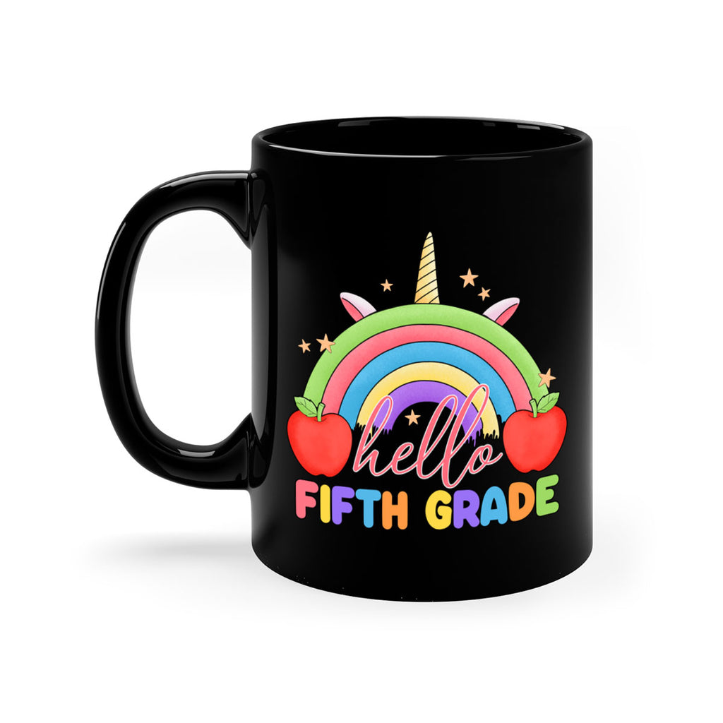 Hello 5th Grade Unicorn Rainbow 15#- 5th grade-Mug / Coffee Cup