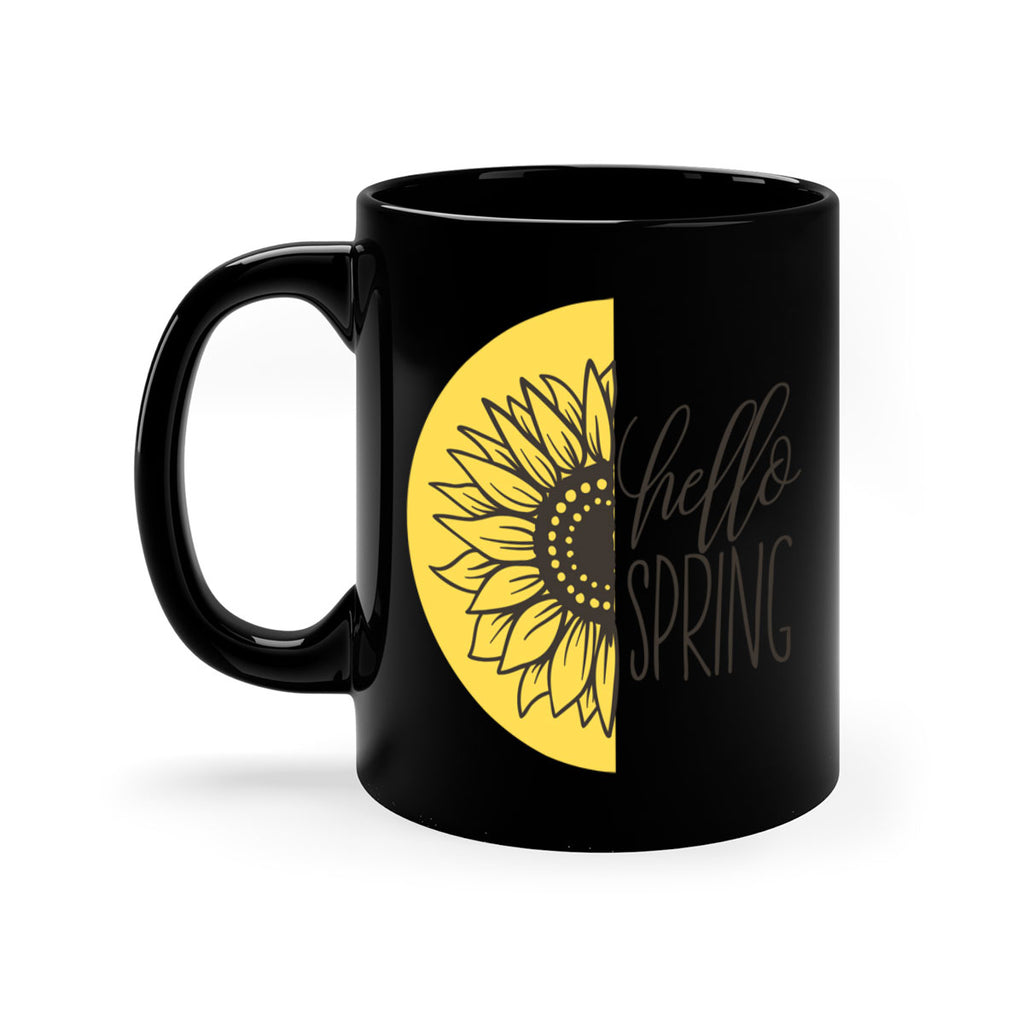 Hello spring half sunflower199#- spring-Mug / Coffee Cup