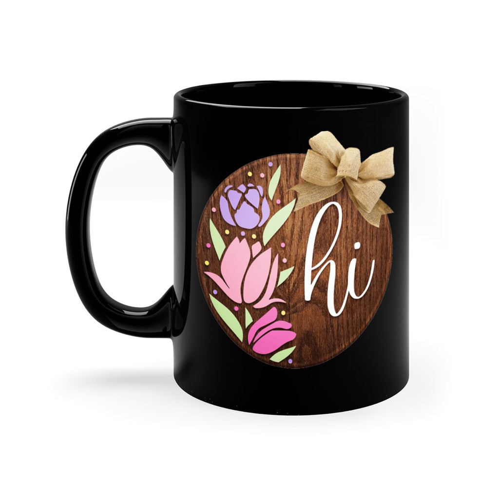 Hi pink flowers Mockup237#- spring-Mug / Coffee Cup