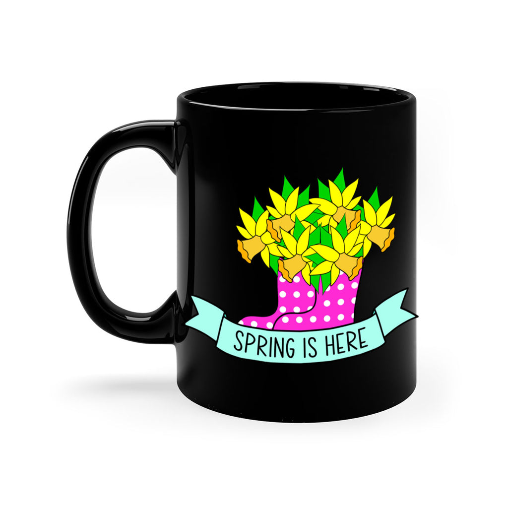 Spring is here daffodil rainboots442#- spring-Mug / Coffee Cup