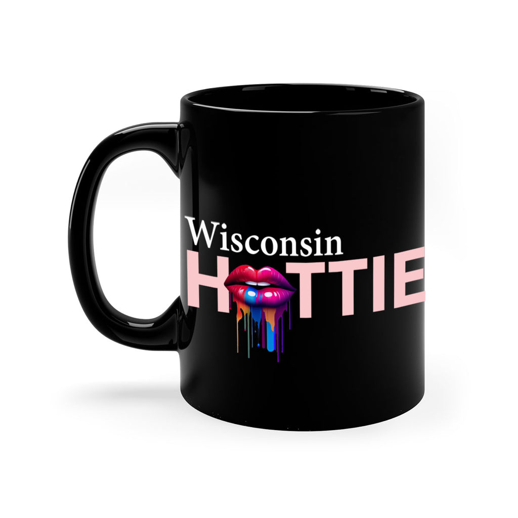Wisconsin Hottie with dripping lips 123#- Hottie Collection-Mug / Coffee Cup