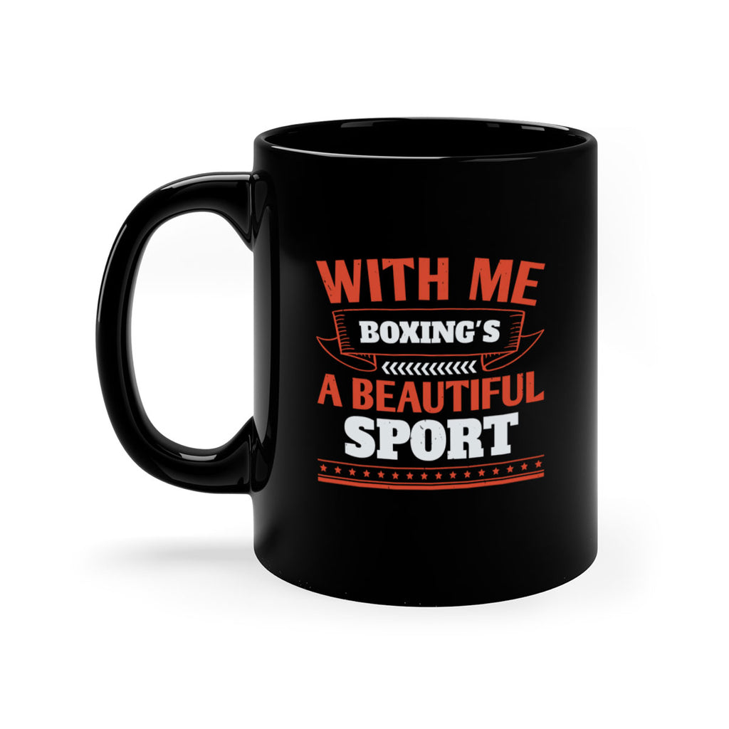 With me boxings a beautiful sport 1736#- boxing-Mug / Coffee Cup