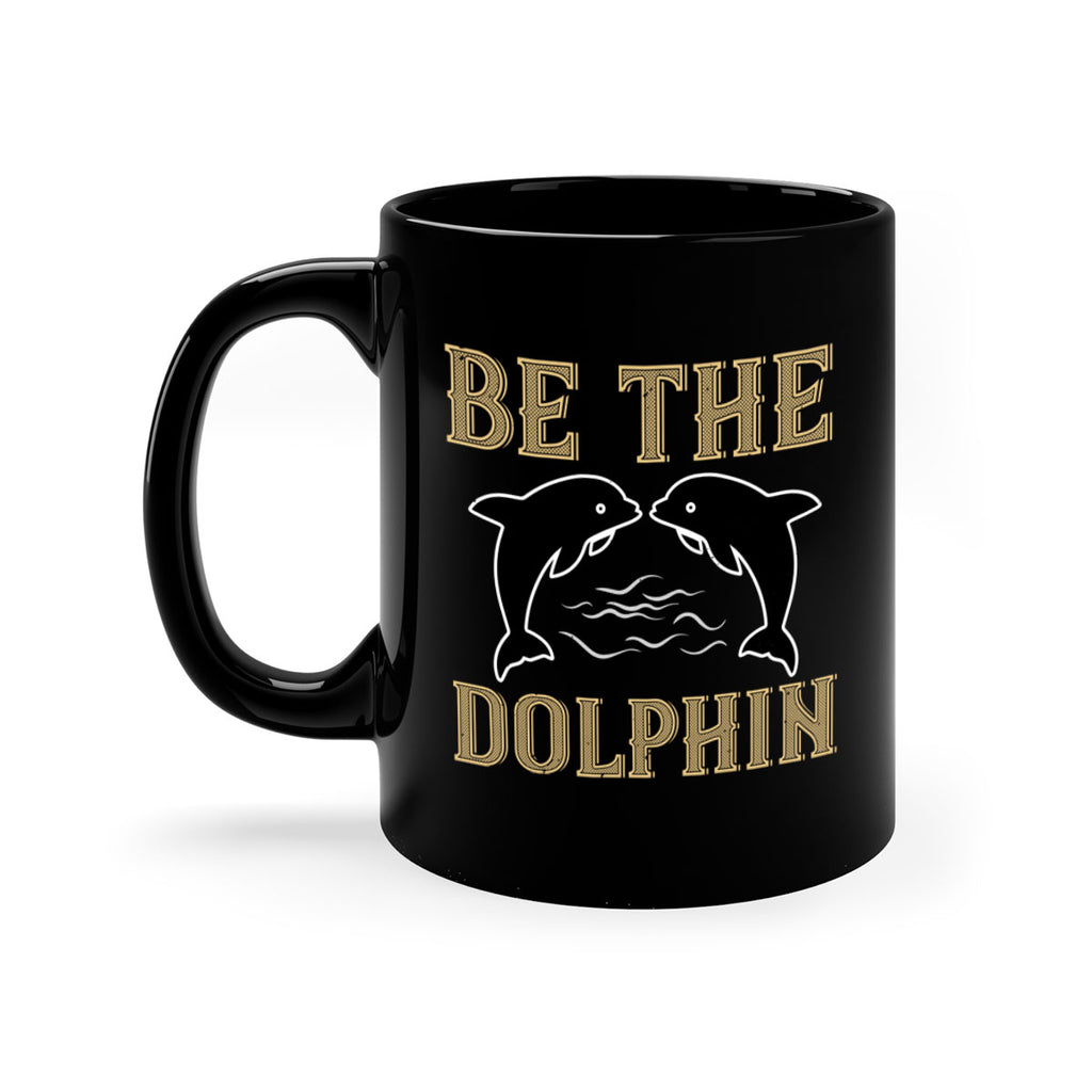 be the dolphin 1428#- swimming-Mug / Coffee Cup