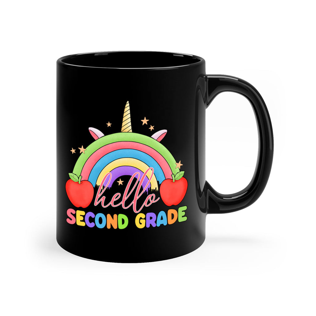 Hello 2nd Grade Unicorn Rainbow 13#- second grade-Mug / Coffee Cup