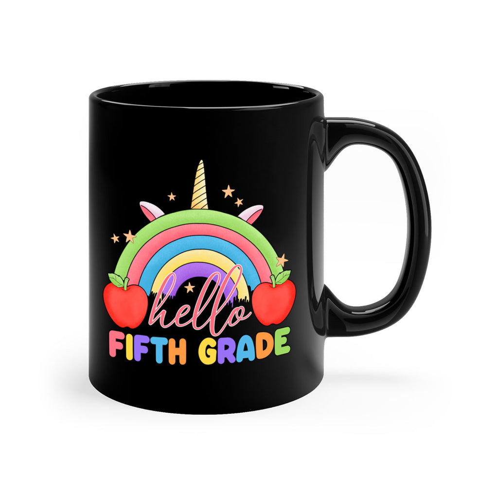 Hello 5th Grade Unicorn Rainbow 15#- 5th grade-Mug / Coffee Cup