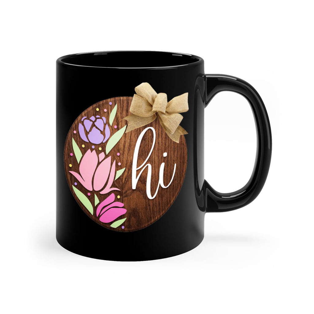 Hi pink flowers Mockup237#- spring-Mug / Coffee Cup