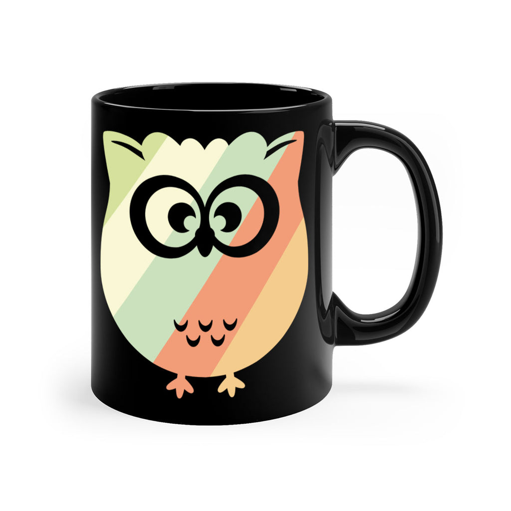 Owl Retro Style Vintage A TurtleRabbit 15#- owl-Mug / Coffee Cup