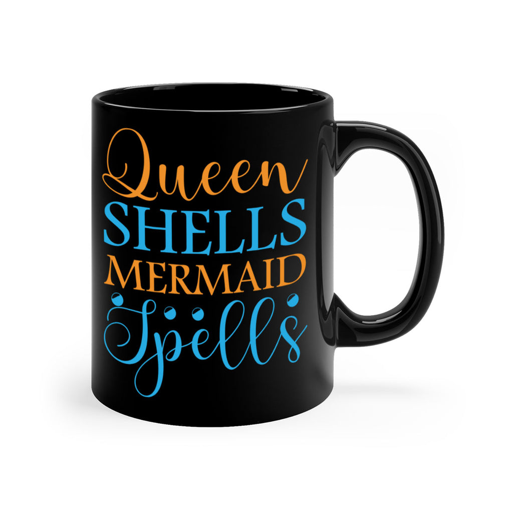Queen Shells Mermaid Spells 546#- mermaid-Mug / Coffee Cup