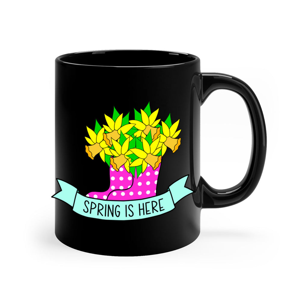 Spring is here daffodil rainboots442#- spring-Mug / Coffee Cup