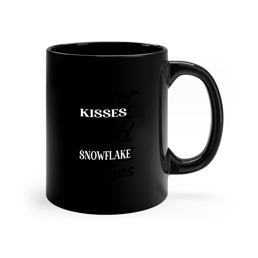 Winter Kisses And Snowflake Wishes 515#- winter-Mug / Coffee Cup