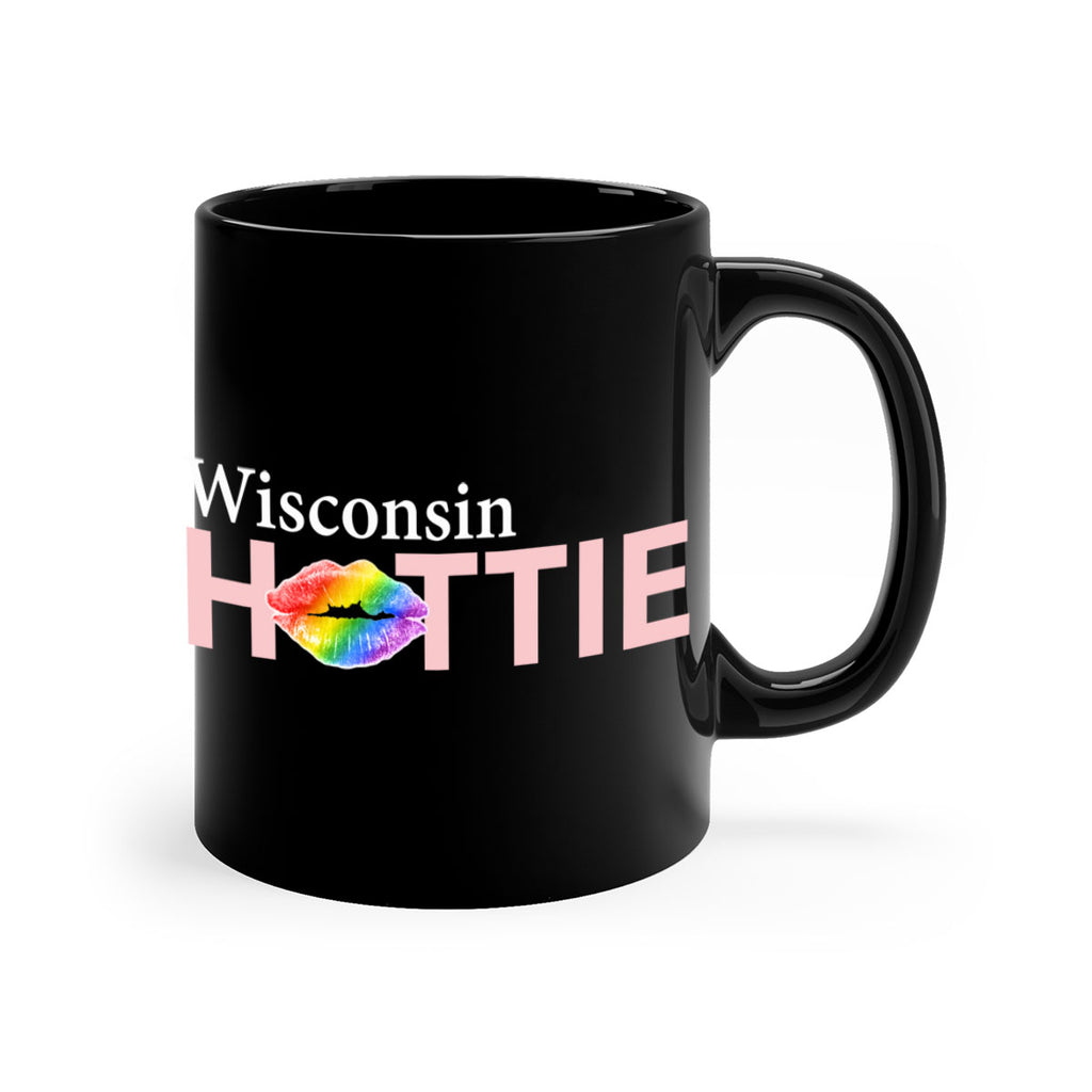 Wisconsin Hottie with rainbow lips 100#- Hottie Collection-Mug / Coffee Cup