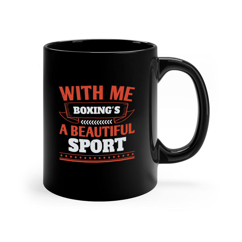 With me boxings a beautiful sport 1736#- boxing-Mug / Coffee Cup