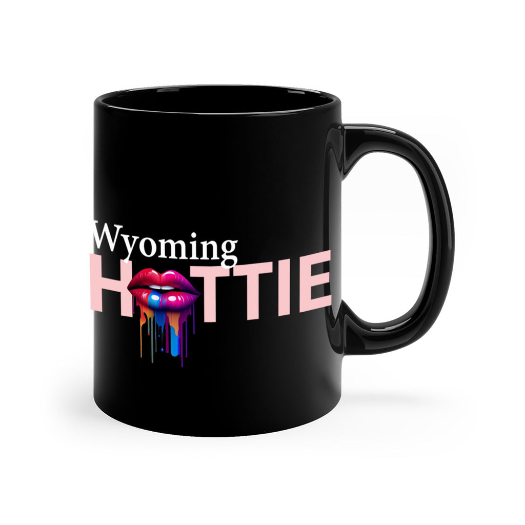 Wyoming Hottie with dripping lips 124#- Hottie Collection-Mug / Coffee Cup