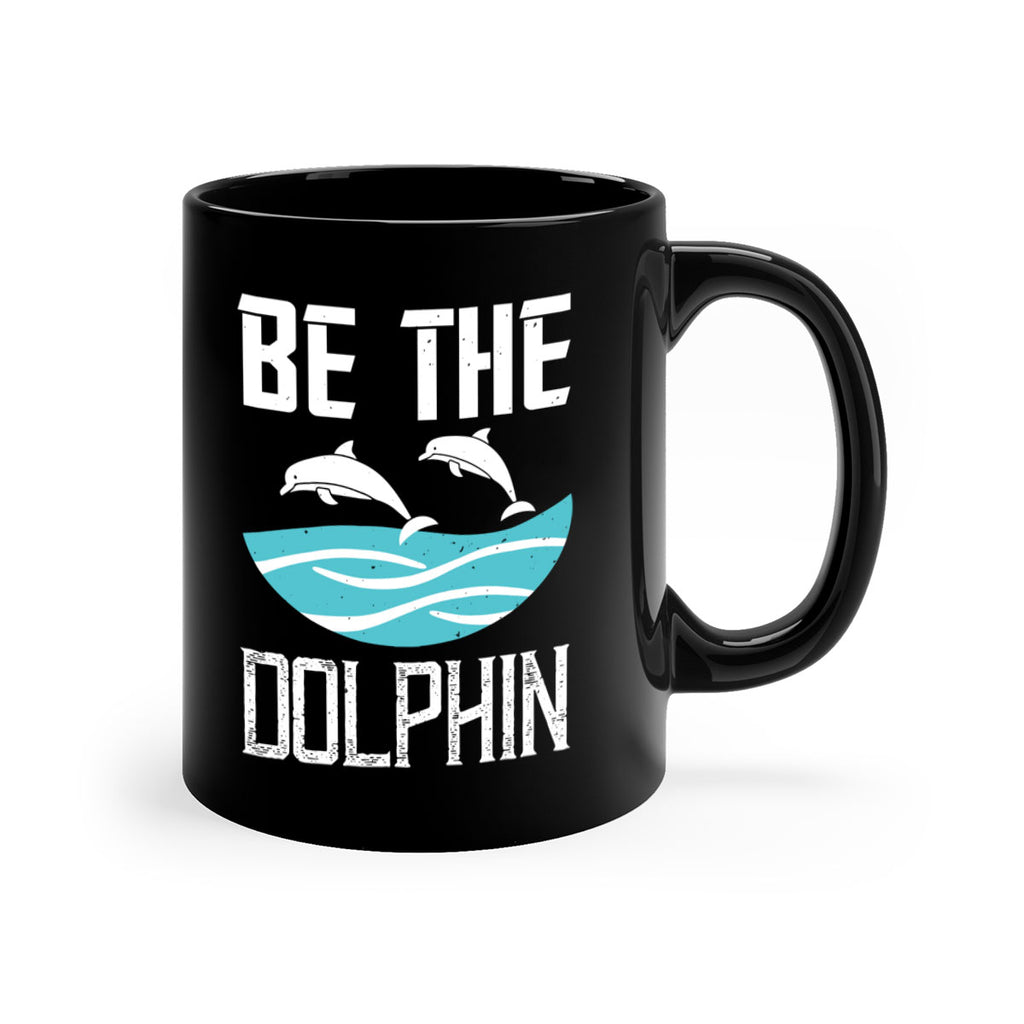 be the dolphin 1429#- swimming-Mug / Coffee Cup
