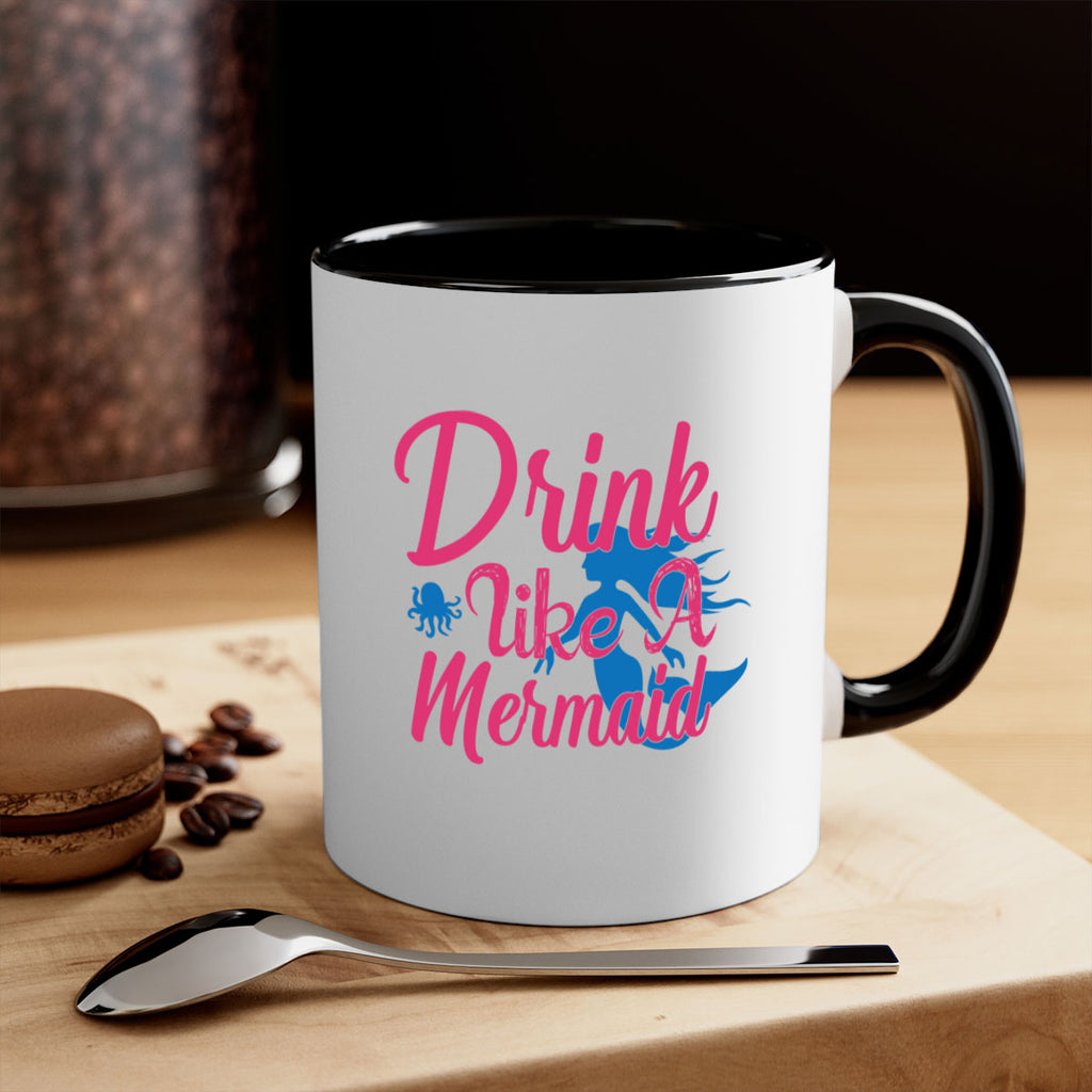 Drink Like A Mermaid 140#- mermaid-Mug / Coffee Cup