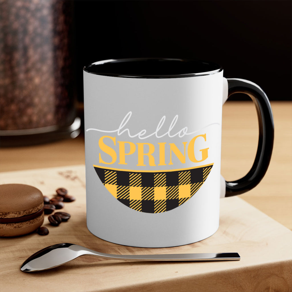 Hello Spring plaid 203#- spring-Mug / Coffee Cup