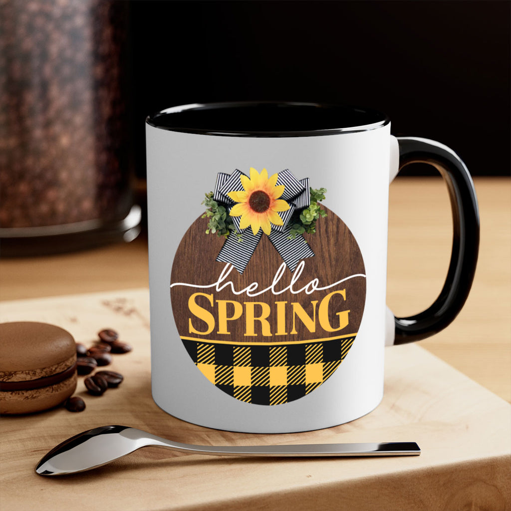 Hello Spring plaid Mockup 204#- spring-Mug / Coffee Cup