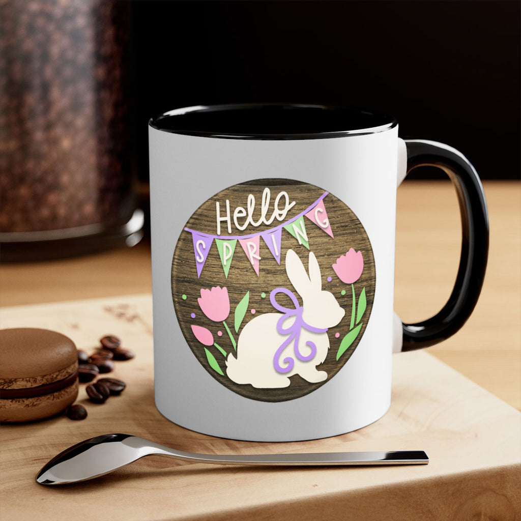 Hello spring bunny Mockup190#- spring-Mug / Coffee Cup