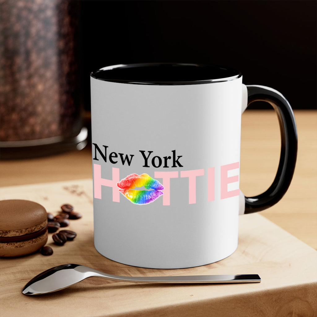 New York Hottie with rainbow lips 32#- Hottie Collection-Mug / Coffee Cup