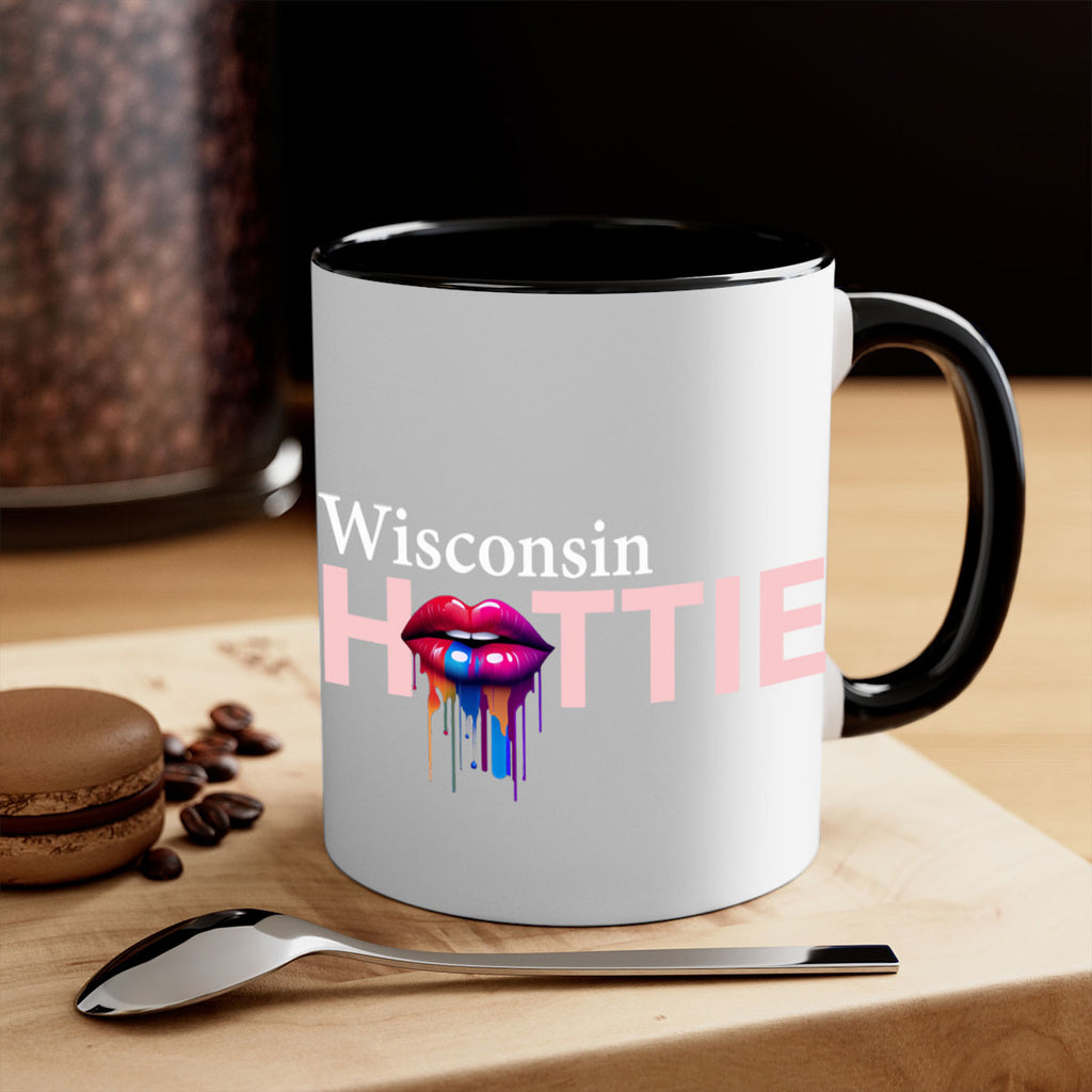 Wisconsin Hottie with dripping lips 123#- Hottie Collection-Mug / Coffee Cup