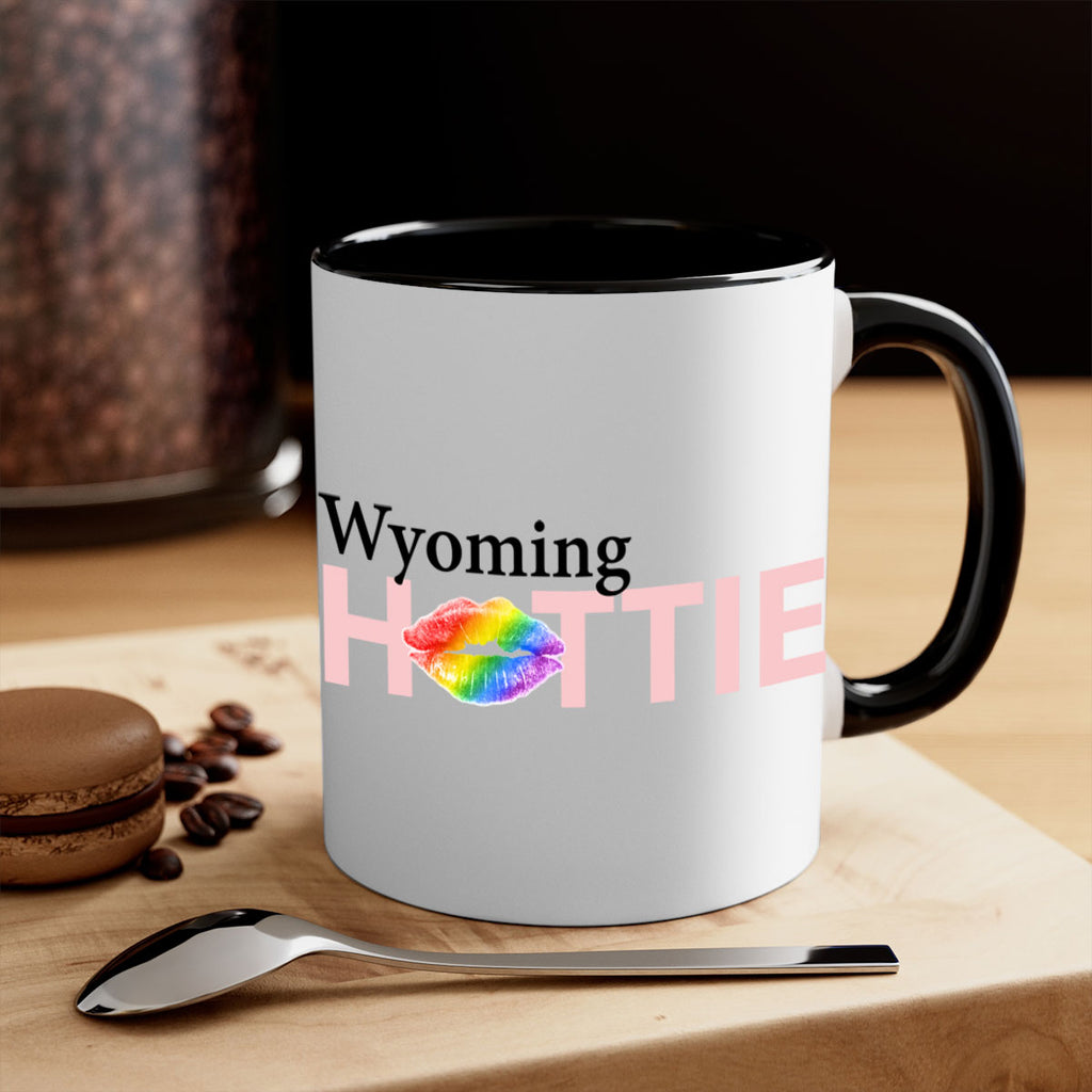 Wyoming Hottie with rainbow lips 50#- Hottie Collection-Mug / Coffee Cup