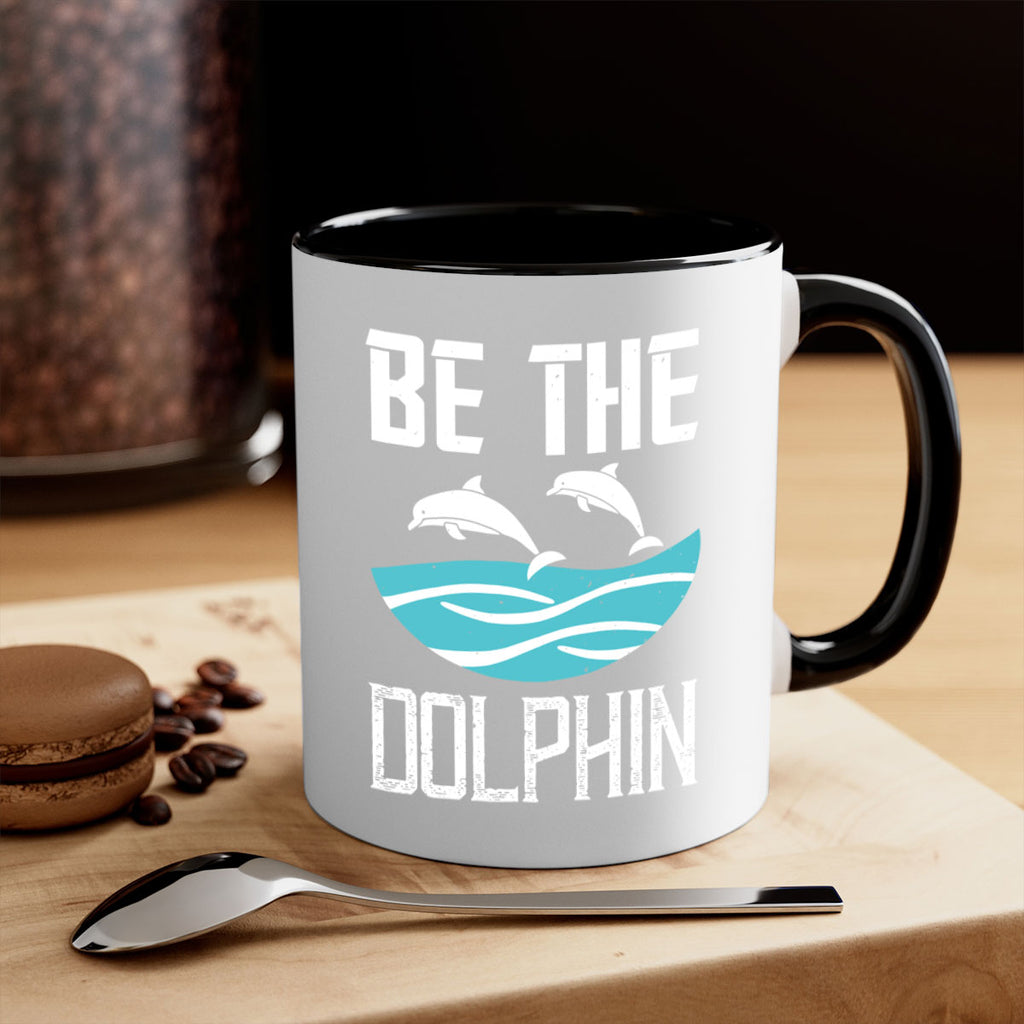 be the dolphin 1429#- swimming-Mug / Coffee Cup