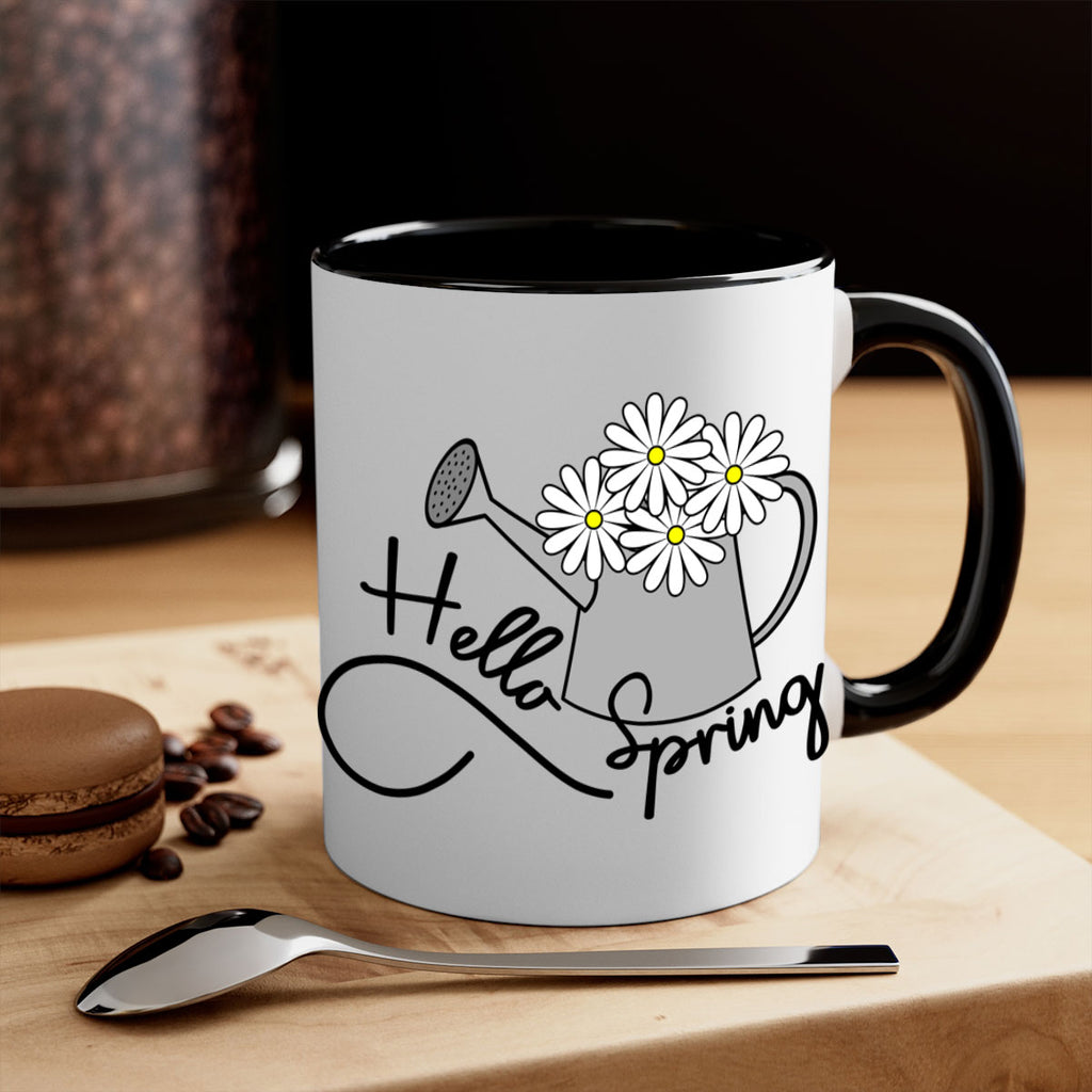 hello spring watering can208#- spring-Mug / Coffee Cup
