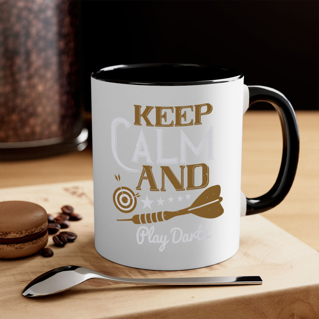 keep calm and play darts 1985#- darts-Mug / Coffee Cup
