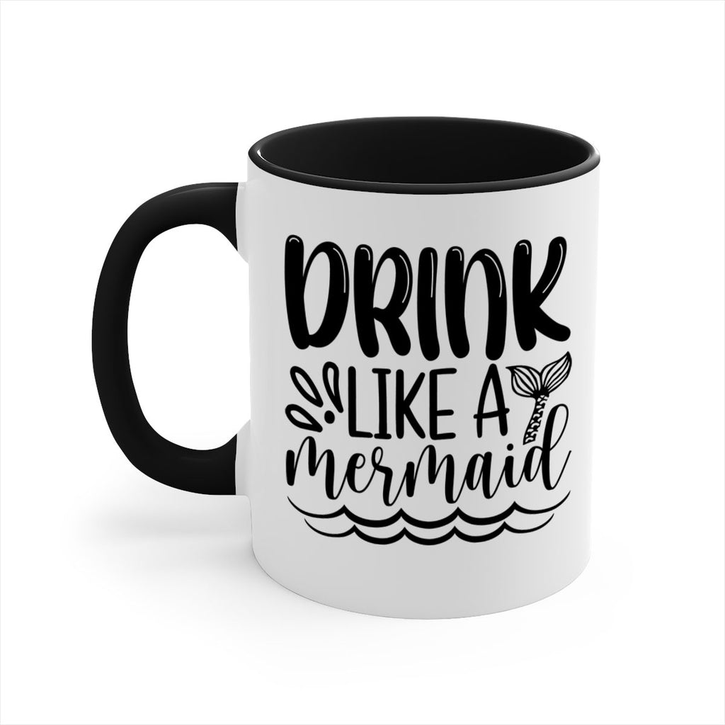 Drink Like A Mermaid 145#- mermaid-Mug / Coffee Cup