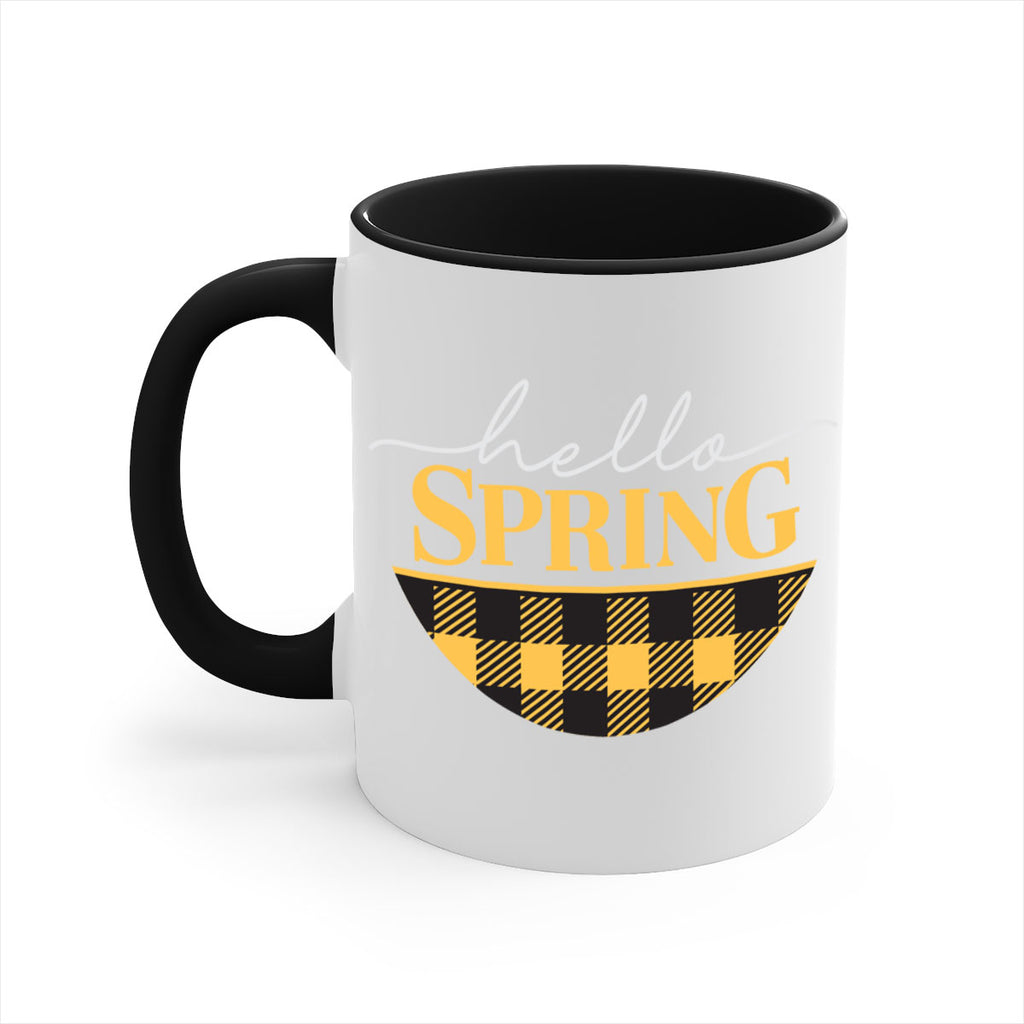 Hello Spring plaid 203#- spring-Mug / Coffee Cup