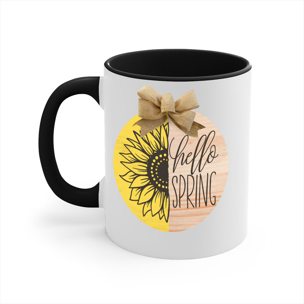 Hello spring half sunflower Mockup198#- spring-Mug / Coffee Cup