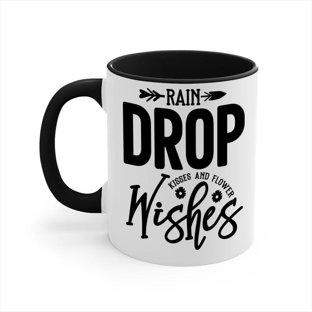 Rain Drop Kisses and Flower Wishes397#- spring-Mug / Coffee Cup