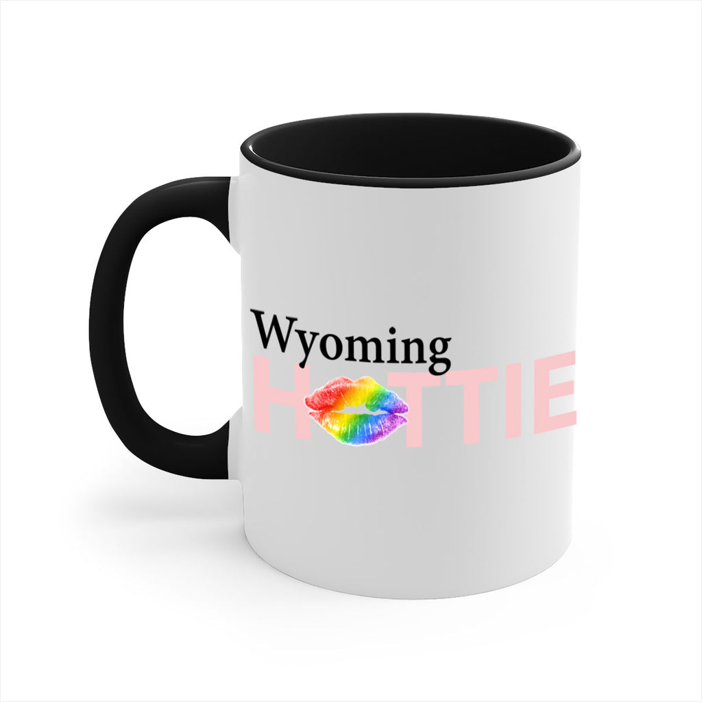 Wyoming Hottie with rainbow lips 50#- Hottie Collection-Mug / Coffee Cup