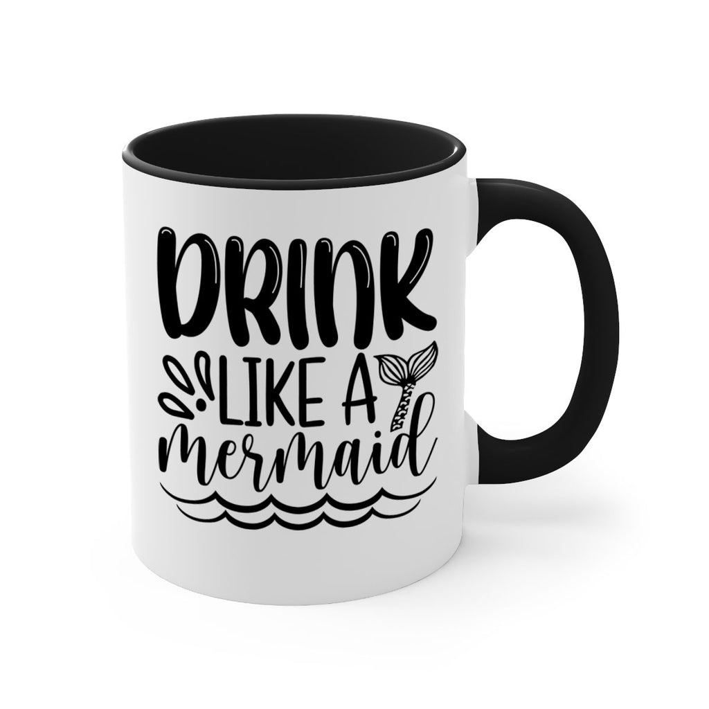 Drink Like A Mermaid 145#- mermaid-Mug / Coffee Cup