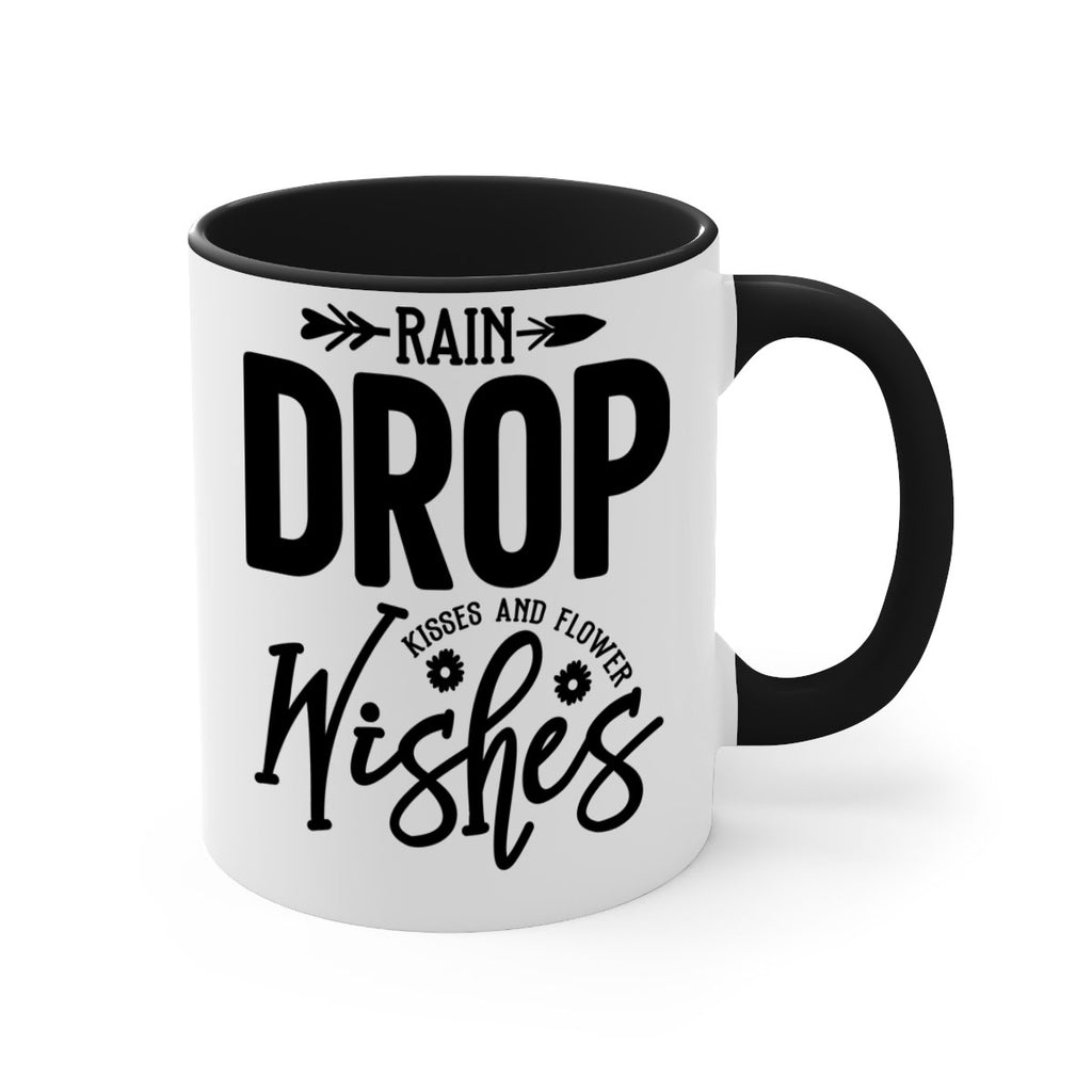 Rain Drop Kisses and Flower Wishes397#- spring-Mug / Coffee Cup