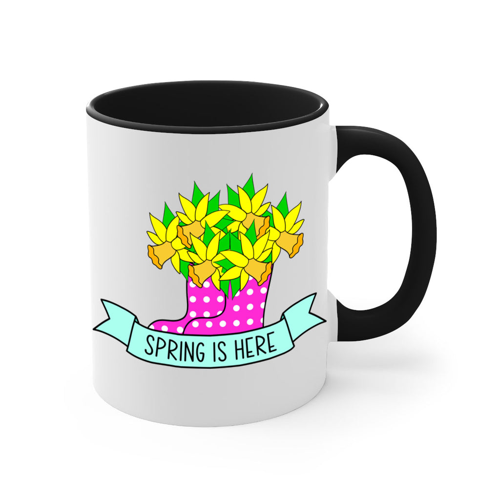 Spring is here daffodil rainboots442#- spring-Mug / Coffee Cup