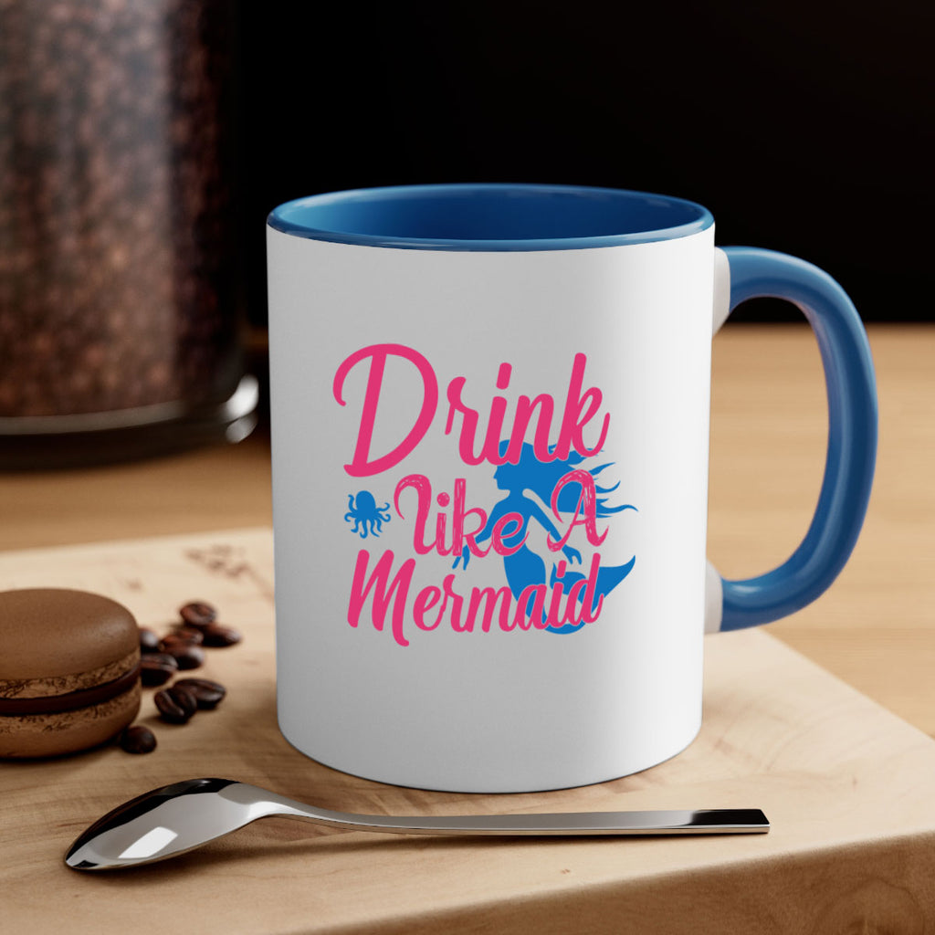 Drink Like A Mermaid 140#- mermaid-Mug / Coffee Cup