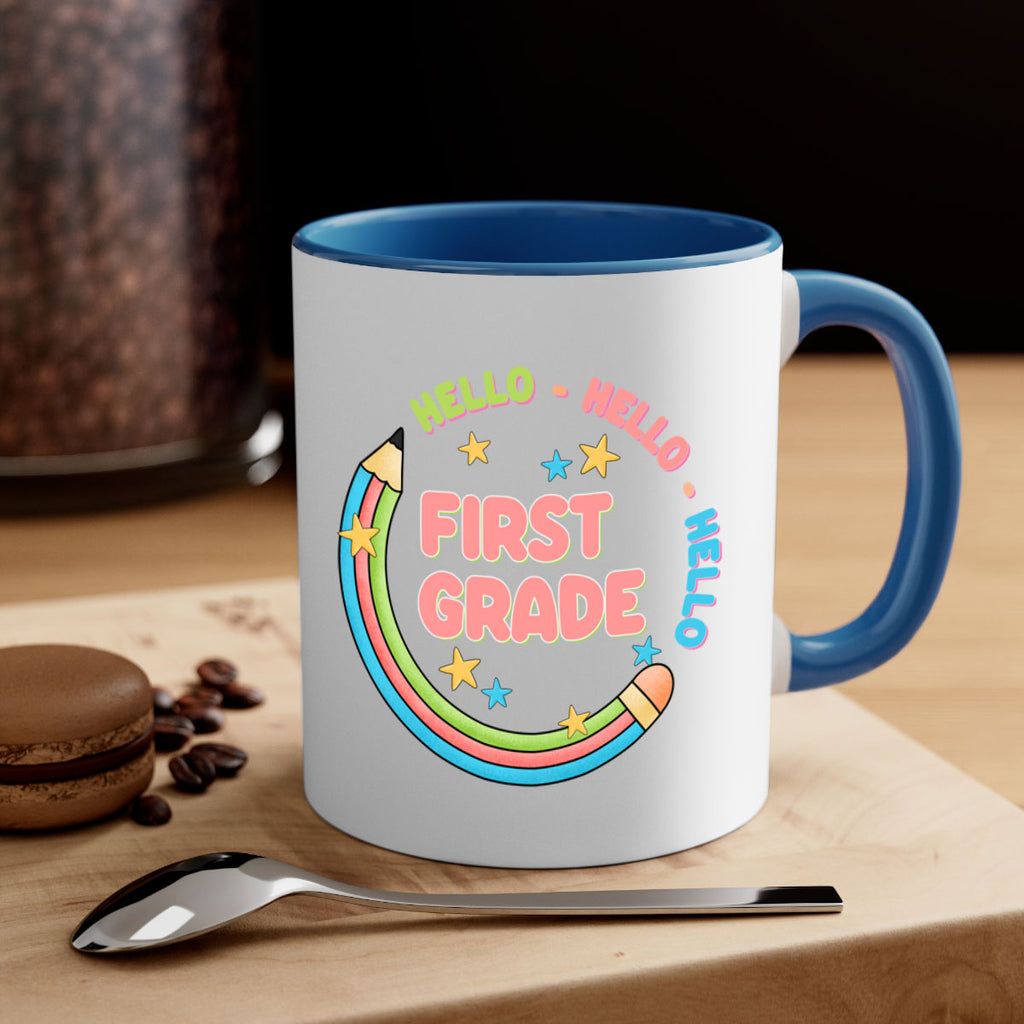 Hello 1st Grade Pencil 15#- First Grade-Mug / Coffee Cup
