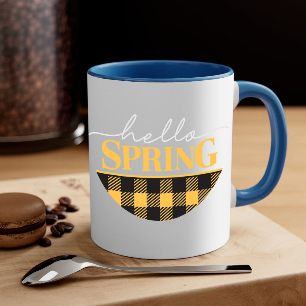 Hello Spring plaid 203#- spring-Mug / Coffee Cup