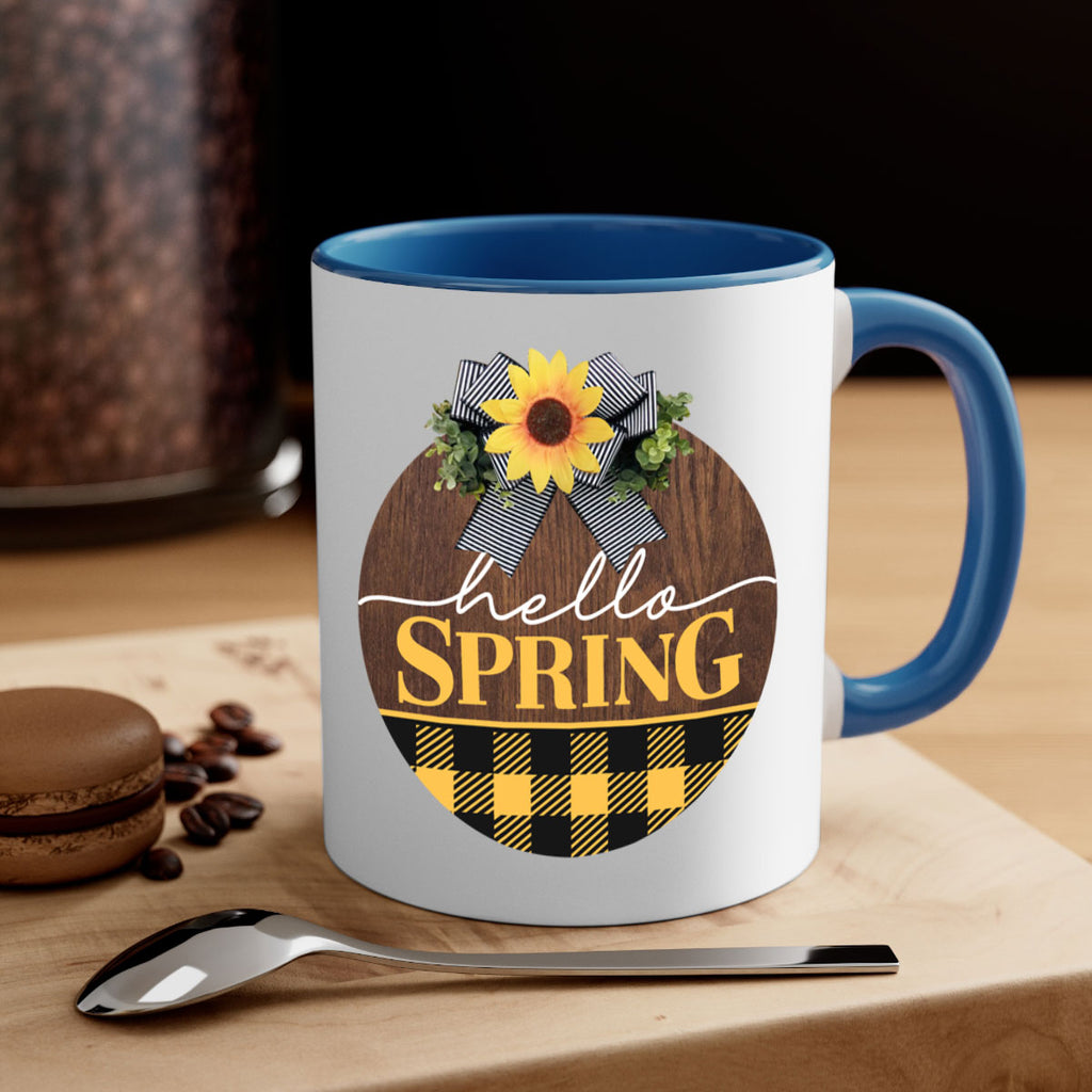 Hello Spring plaid Mockup 204#- spring-Mug / Coffee Cup
