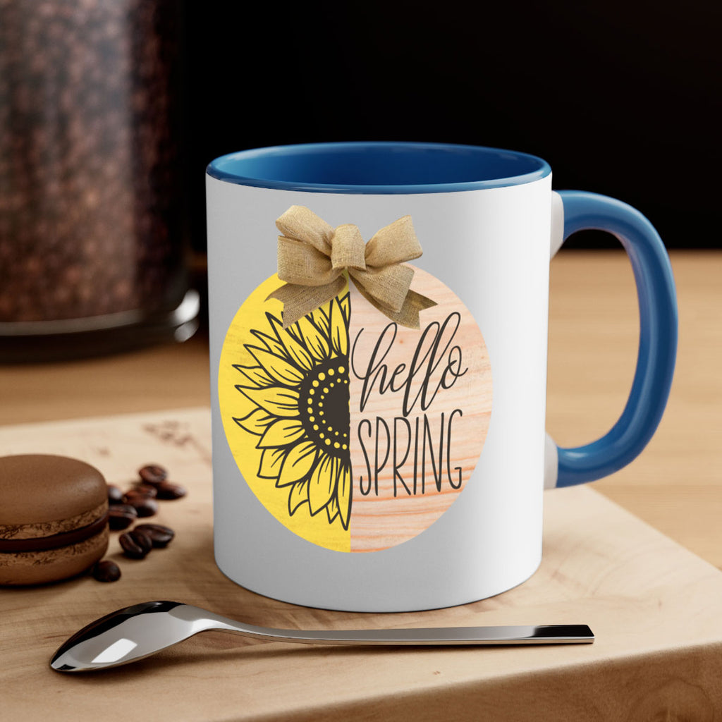 Hello spring half sunflower Mockup198#- spring-Mug / Coffee Cup