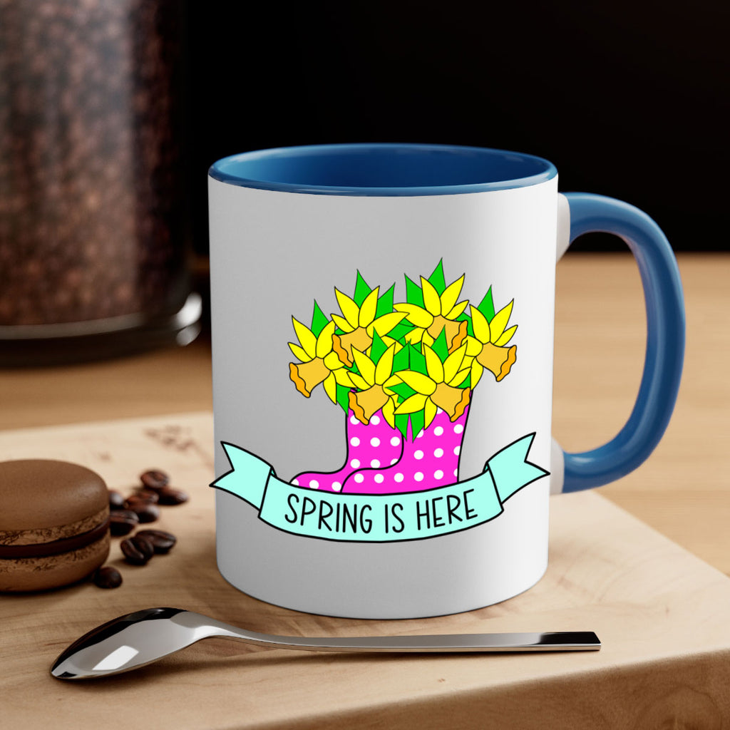 Spring is here daffodil rainboots442#- spring-Mug / Coffee Cup