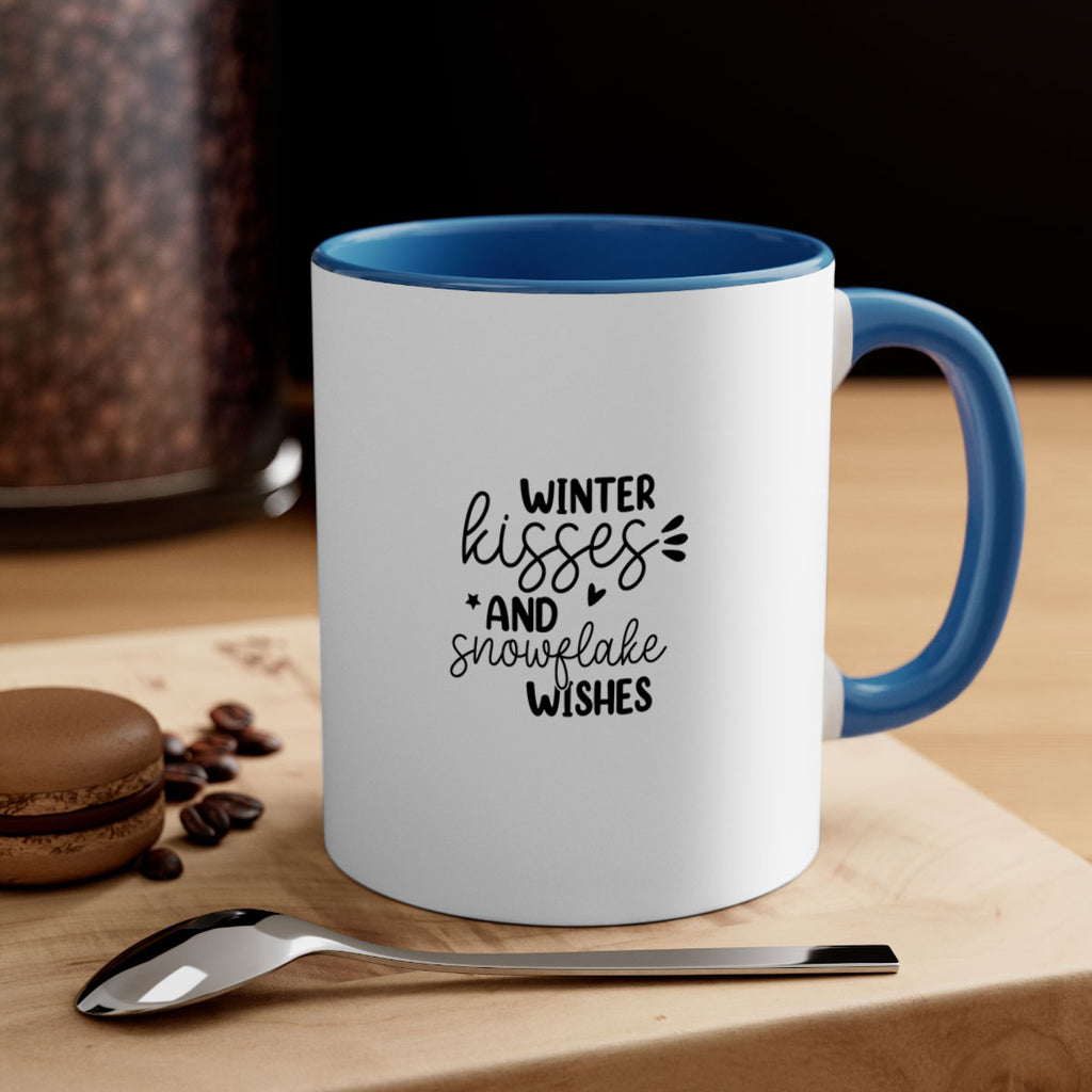 Winter Kisses And Snowflake Wishes 516#- winter-Mug / Coffee Cup